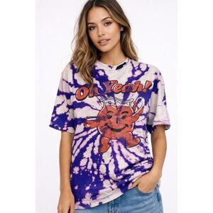 Vintage Kool-Aid Tie-Dye Retro 90s Oh Yeah Graphic Tee - Colorful Culture Shirt